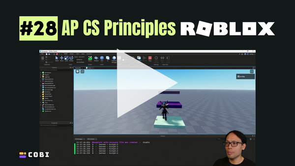 AP CS Principles Performance Task in Roblox